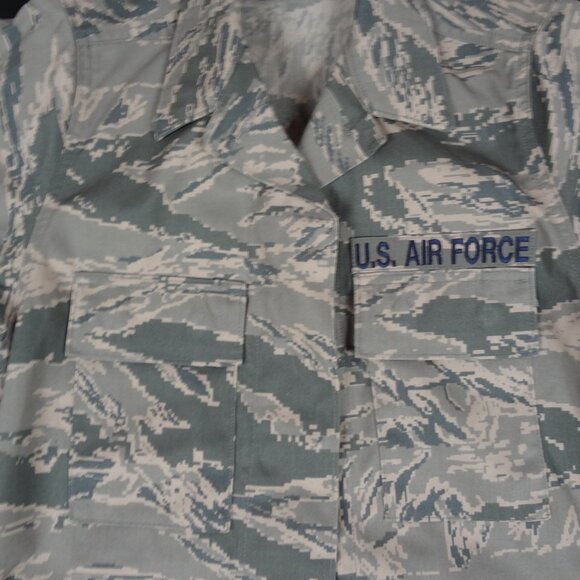 US AIR FORCE CAMOFLAGE UNIFORM WOMENS 6R JACKET CAMO TACTICAL FATIGUES L249 - Picture 3 of 8